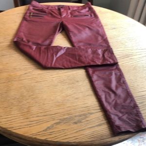 Karen Millen red coated pants